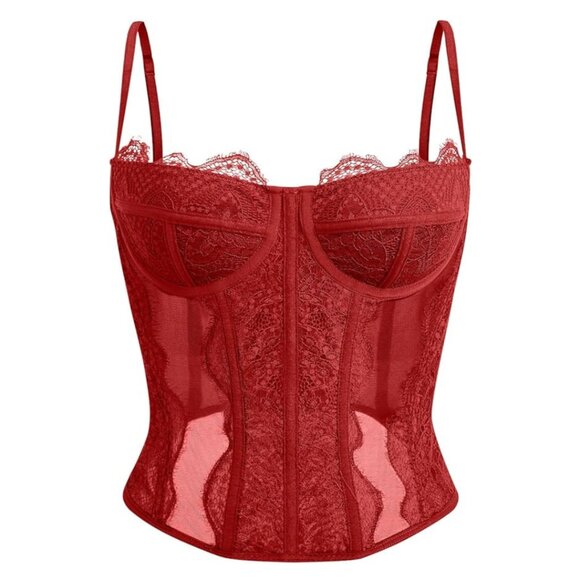 Tops - Red corset top